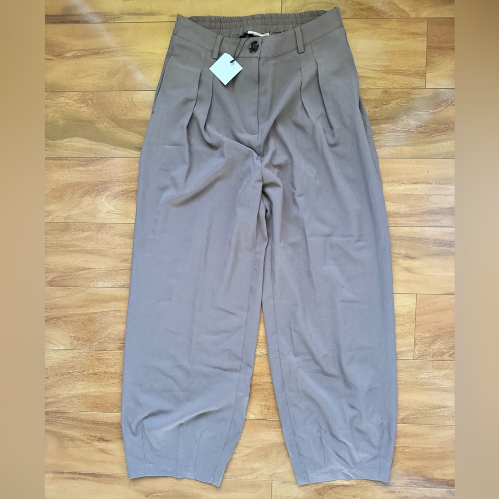 Purple Tapered Trousers